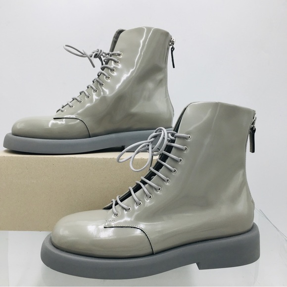 Marsell - GOMME Big Sole Women’s Grey Combat Boots
